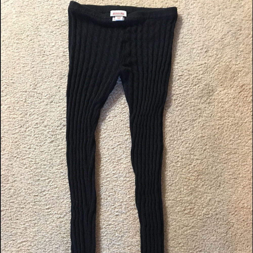Cable knit tights
